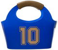 Frapera Gripcooler azul con el número 10 dorado — edición Argentina