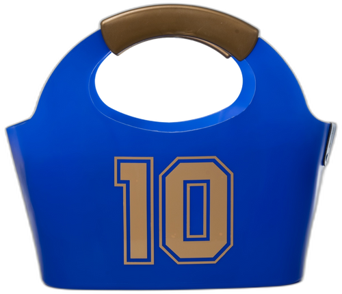 Frapera Gripcooler azul con el número 10 dorado — edición Argentina