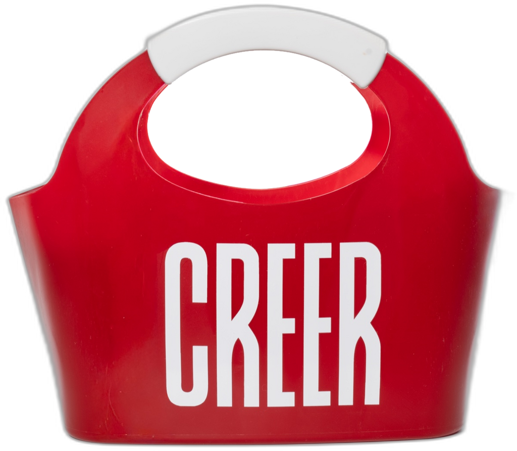 Frapera Gripcooler roja con la leyenda CREER en blanco